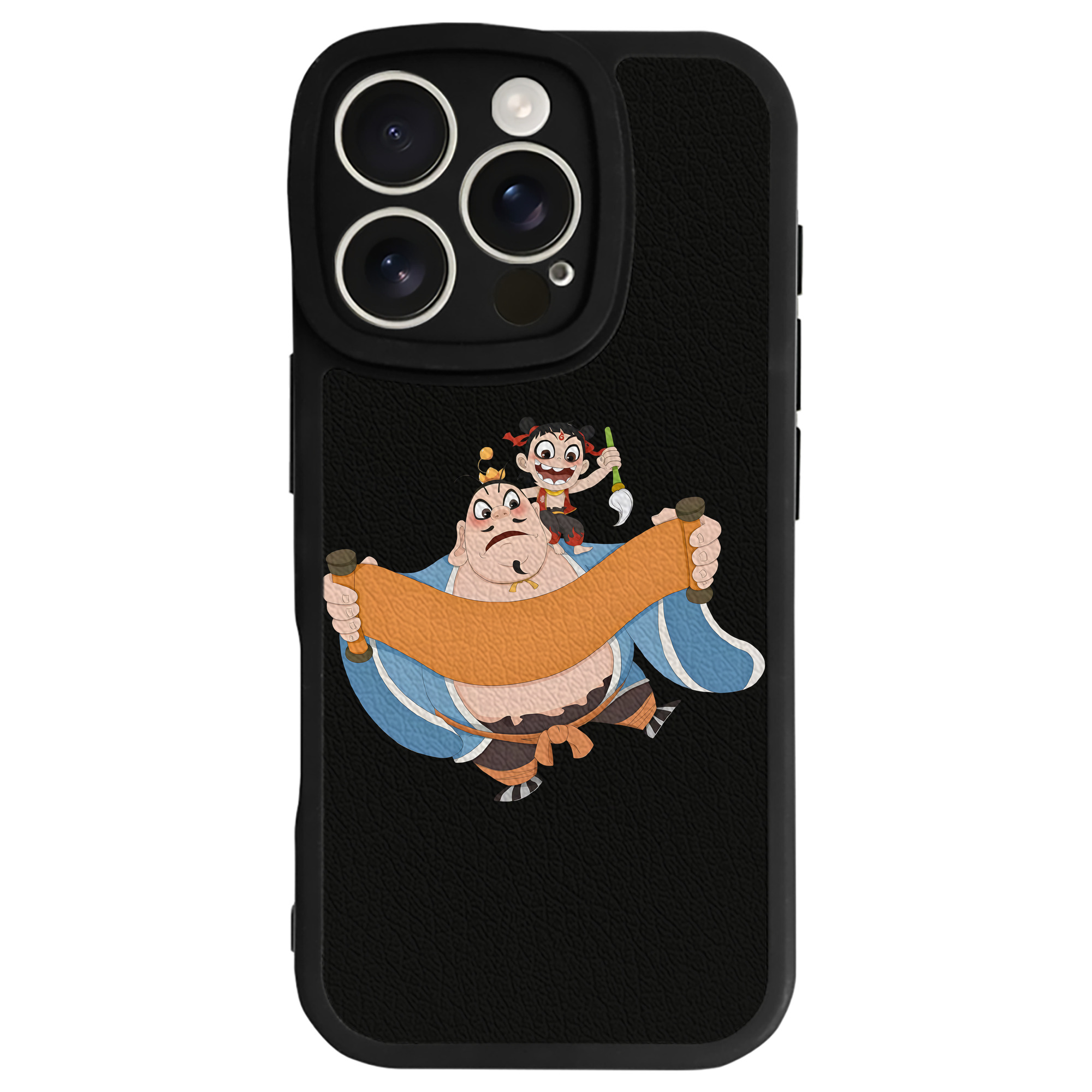 （画像用） Ne Zha 2 ナタ 魔童の大暴れ 【iPhone 16シリーズ対応】シリコンスマホケース（レザー調） 材質：シリコン